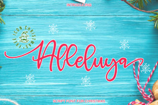Alleluya: A Bold Script Font for Editorial Design