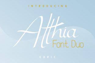 Atthia: A Romantic Script and Serif Font Duo for Makers