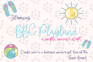 BBC Playland: A Summer Script Font for Branding