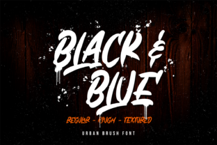 Black Blue: A Brush Font for Bold Campaigns