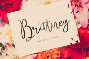 Brittney Font: Modern Calligraphy for Makers