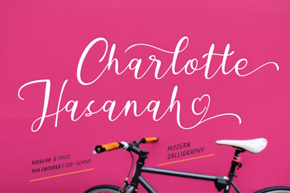 Charlotte Hasanah: A Romantic Script Font for Marketers
