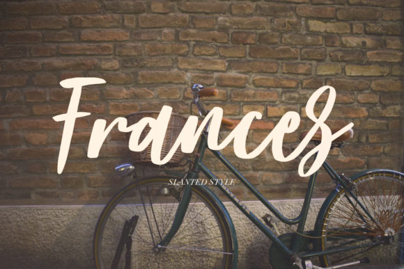 Frances: A Romantic Script Font for Web Design