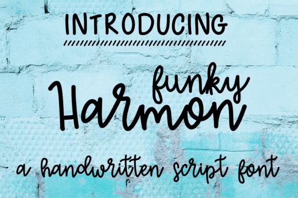 Funky Harmon: A Playful Script Font for Editorial Design