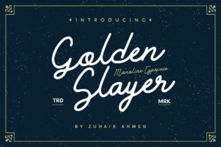 Golden Slayer: A Bold Handwritten Font for Brand Identity