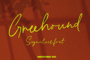 Greehound: A Modern Signature Font for Brand Identity