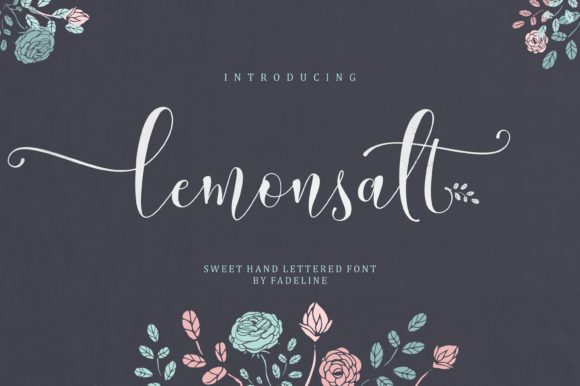 Lemonsalt: A Romantic Handwritten Font for Branding