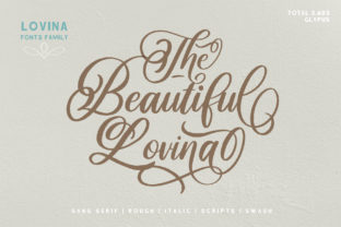 Lovina Family: A Handwritten Font for Small Business Branding