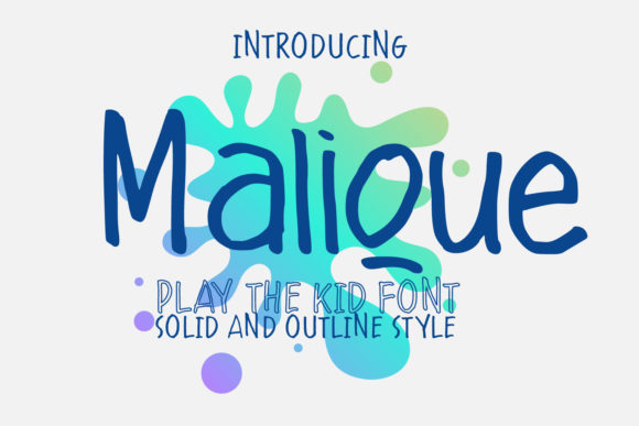 Malique: A Kid-Friendly Script Font for Campaigns