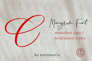 Monogram C Monofont Caps C: A Handwritten Display Typeface