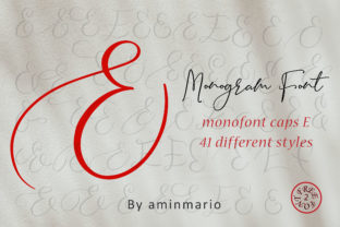 Monogram E Monofont Caps E: A Handwritten Font for Editorial Design