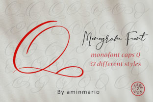 Monogram Q Monofont Caps Q: A Premium Script Font for Branding
