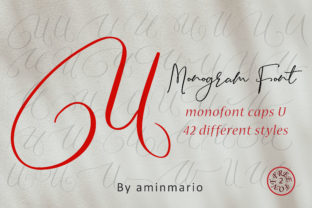 Monogram U Monofont Caps U: A Handwritten Display Typeface