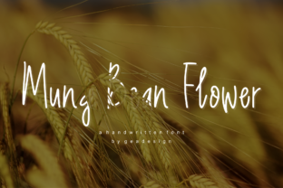 Mung Bean Flower: A Handwritten Font for Authentic Branding