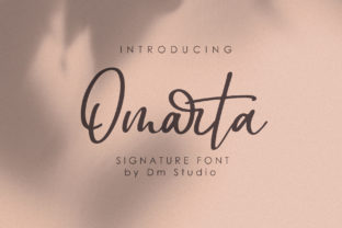 Omarta: A Modern Script Font for Editorial Design