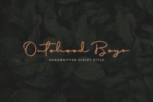 Ontohood Boys: A Handwritten Font for Modern Web Design