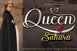Queen of Sahara: A Unique Script Font for Branding