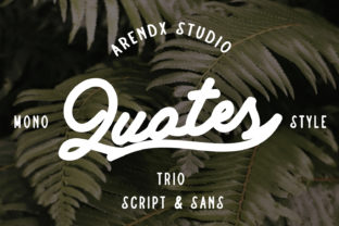 Quotes Trio: A Versatile Script Font for Editorial Design