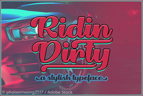 Ridin Dirty Typeface for Bold Branding