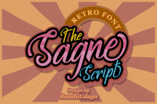 Sagne: A Bold Vintage Script Font for Your Brand