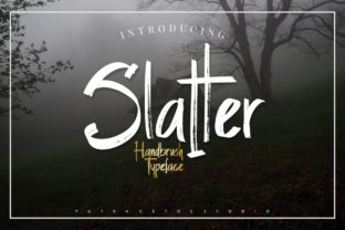 Slatter: A Dark Brush Font for Bold Brand Identity
