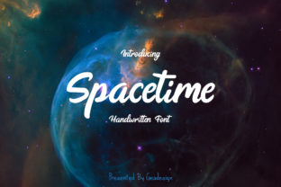 Spacetime: A Bold Handwritten Font for Crafters