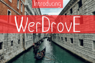 Werdrove: A Handwritten Font for Editorial Design